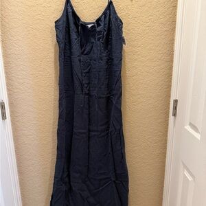 Old Navy navy blue midi dress